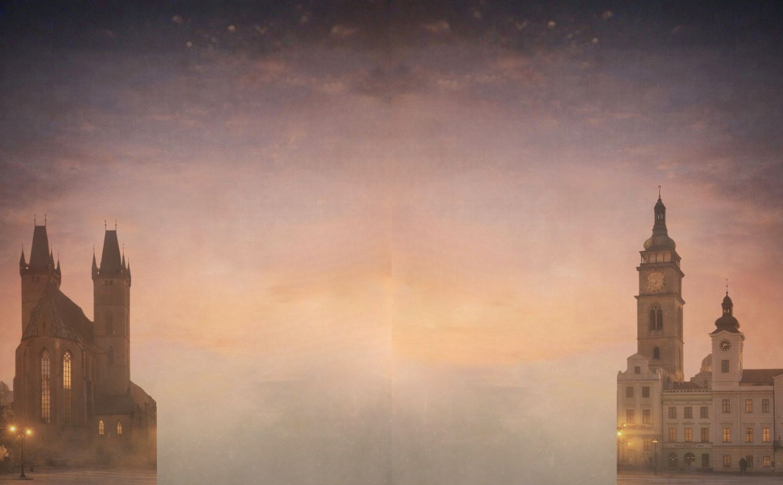 Podium se zataženým závěsem